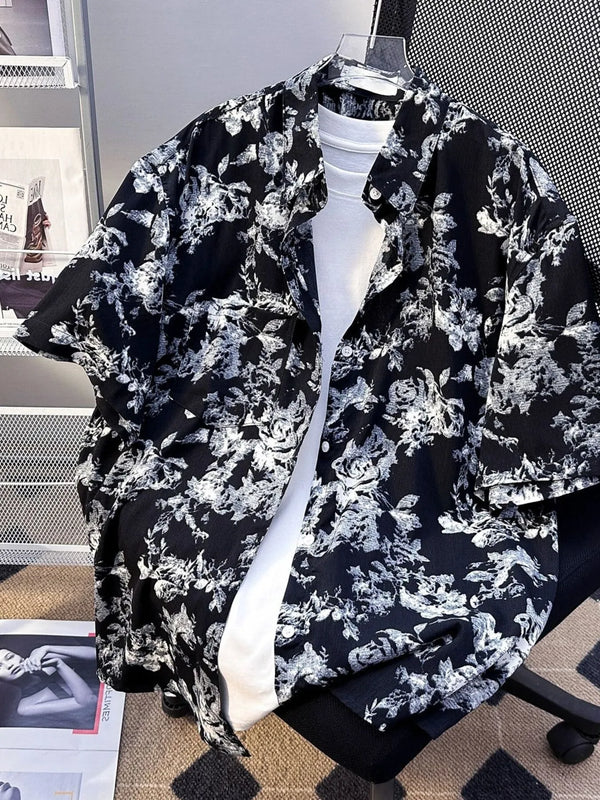 Sophisticated Urban Print Shirt for Effortless Style